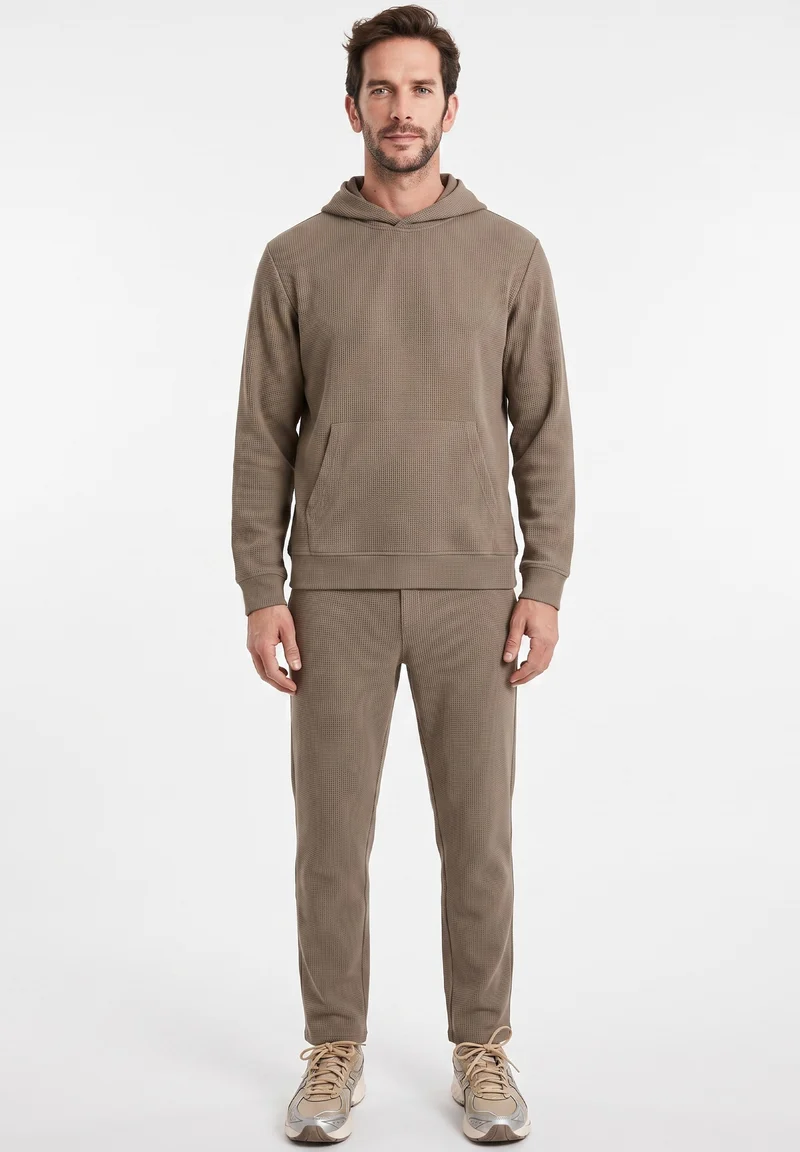 HECTORR | Waffel Hoodie aus Bio-Baumwolle & recyceltem Polyester