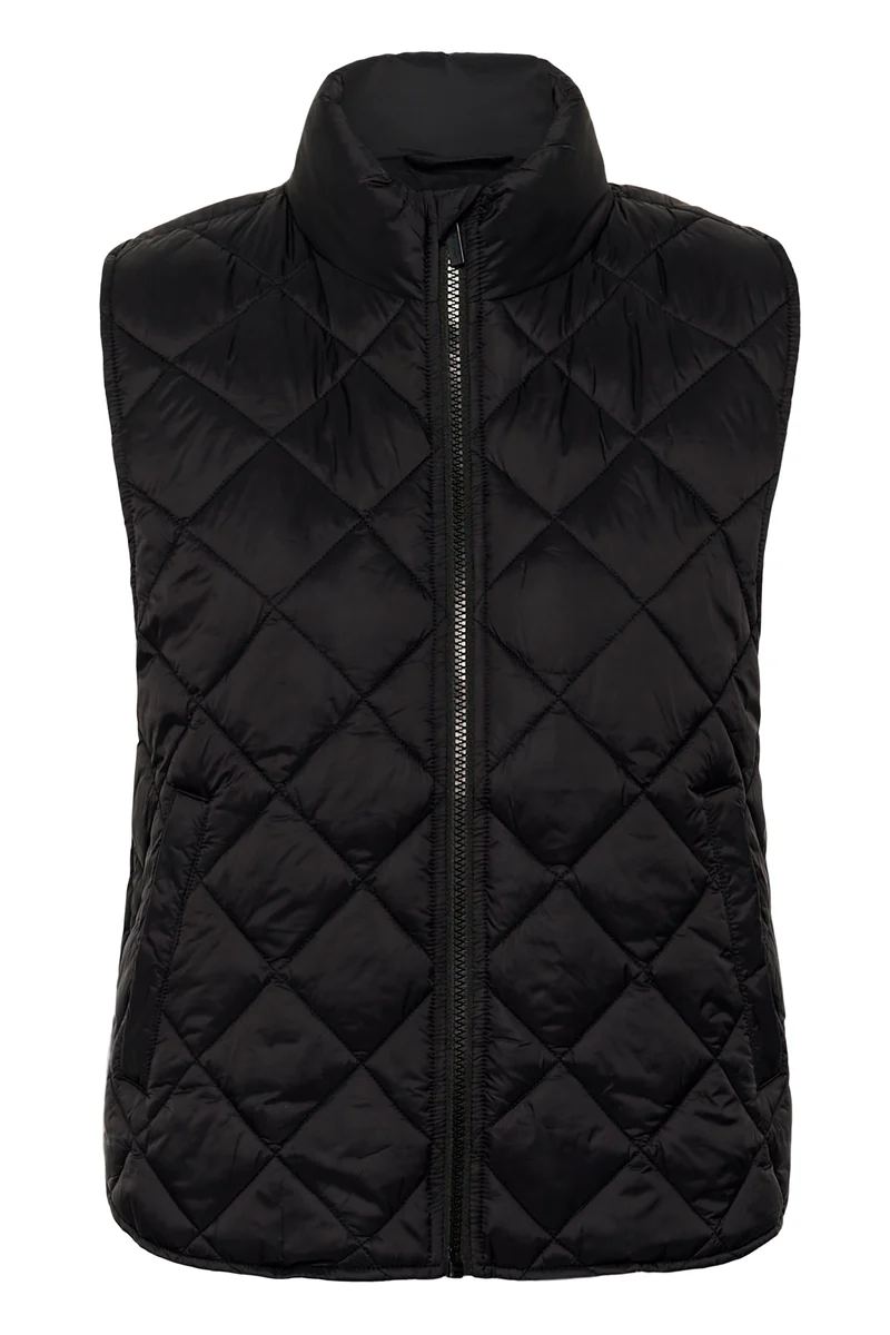 Veste matelassée Carlota sans manches à col montant