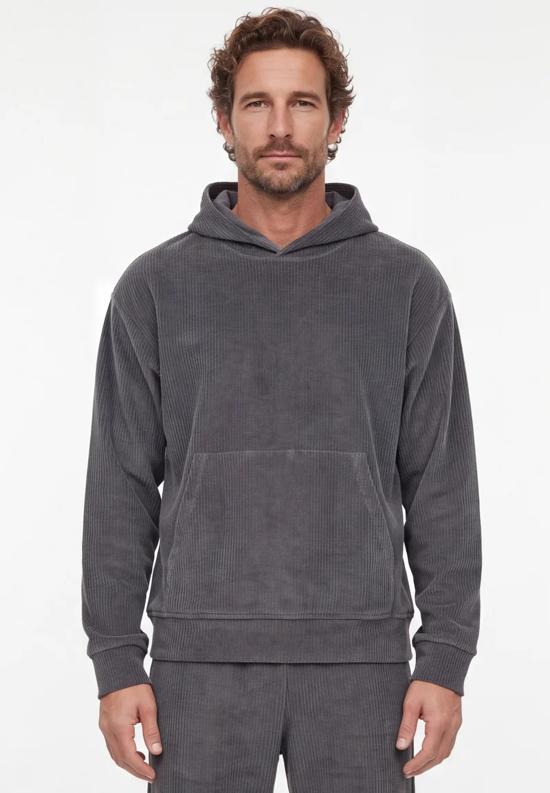 Cord-Hoodie aus Bio-Baumwolle