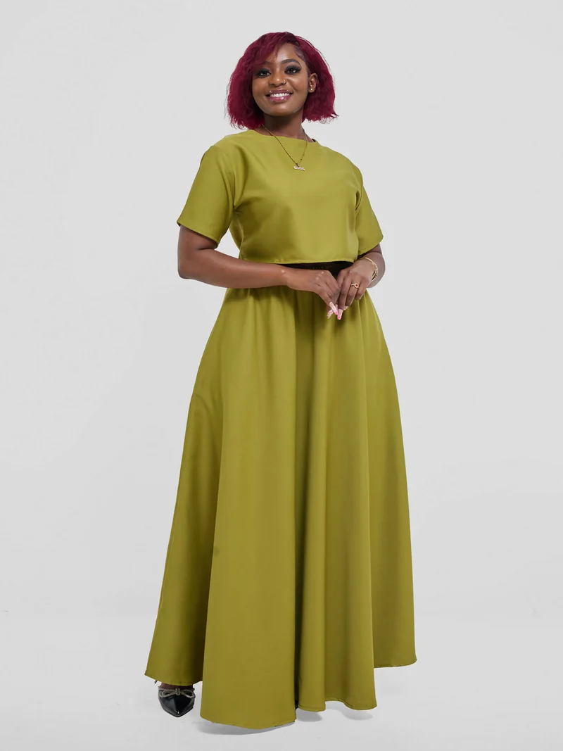 Silk House Collection Kalisi Skirt Set - Green