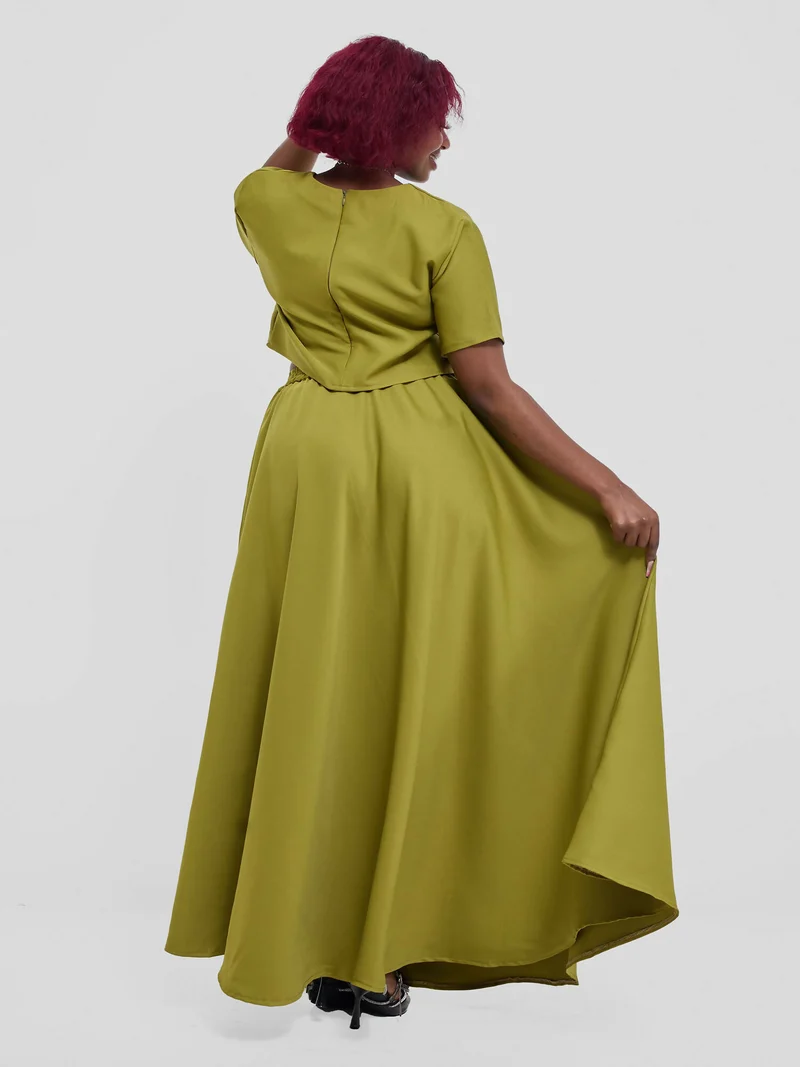 Silk House Collection Kalisi Skirt Set - Green