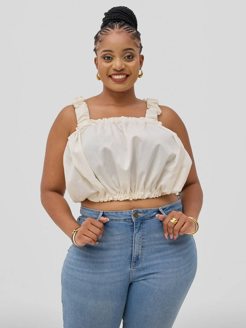 Pure Buxom Bubble Top - Cream