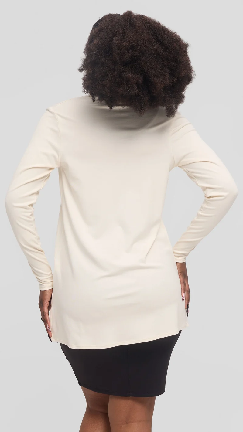 Vivo Basic Leila Short Waterfall in Jersey - Off White