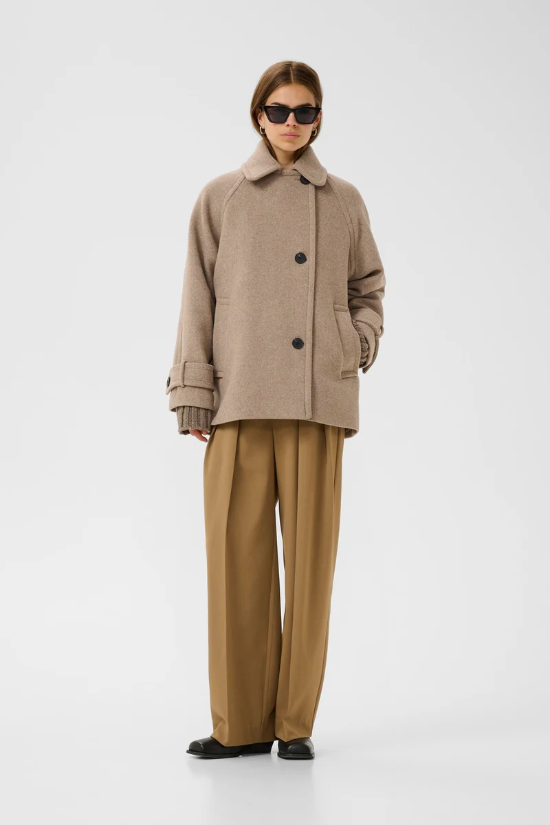 Manteau court ample à manches raglan Thora Minona