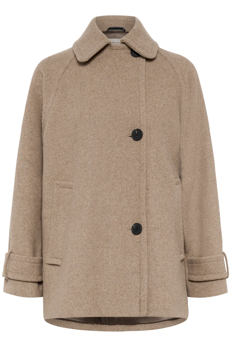 Manteau court ample à manches raglan Thora Minona
