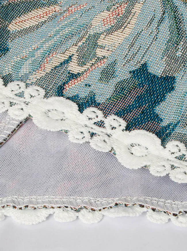 Charmian Damen Vintage Blumen-Jacquard Schnür-Renaissance-Korsett-Top