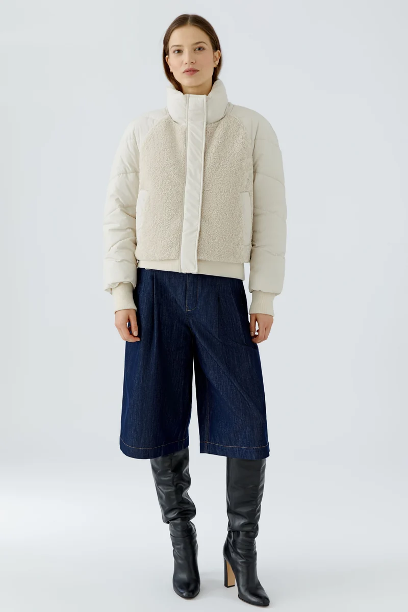 Manteau matelassé à col montant