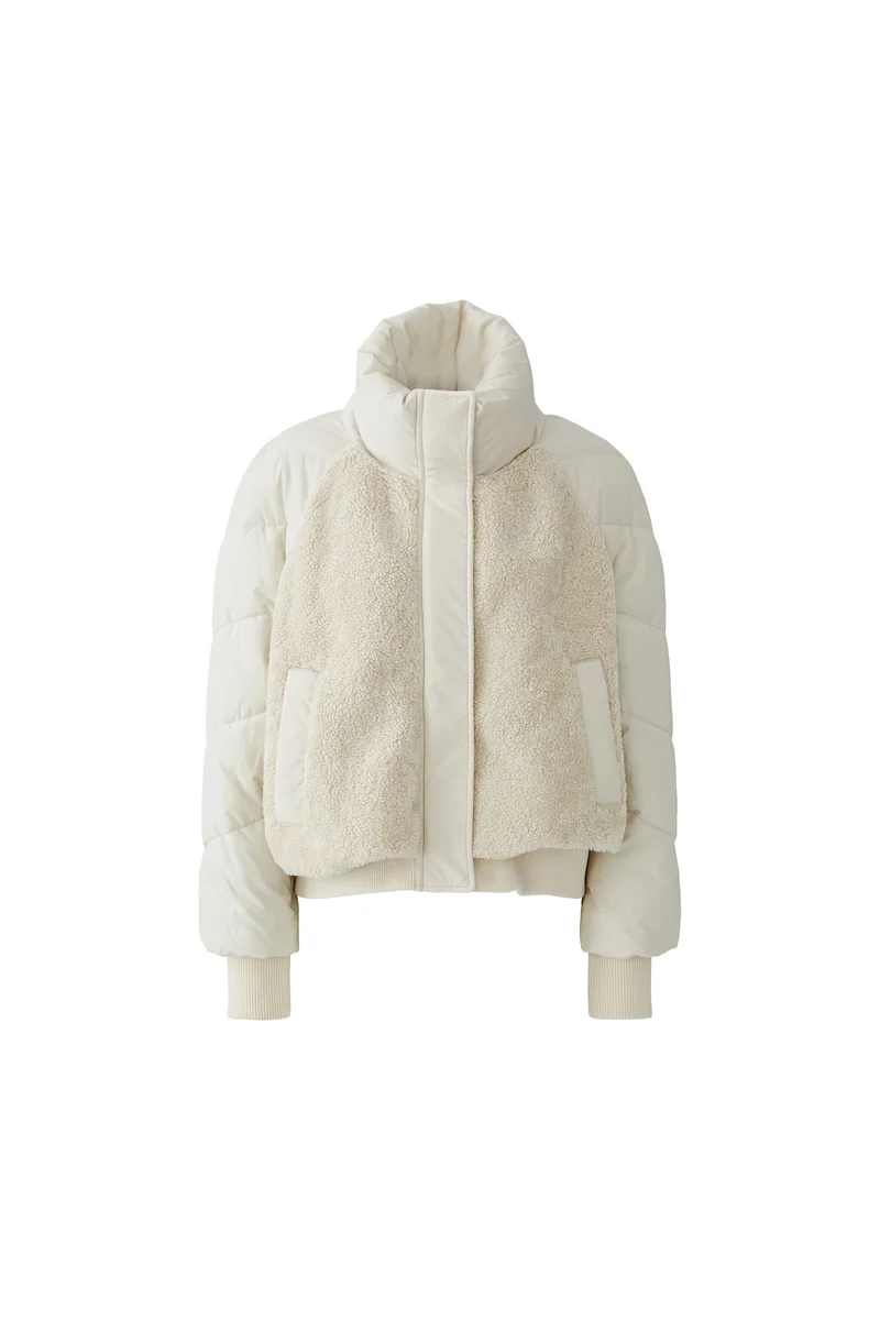Manteau matelassé à col montant