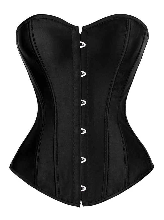 Satin trägerloses Ovebust Korsett Top
