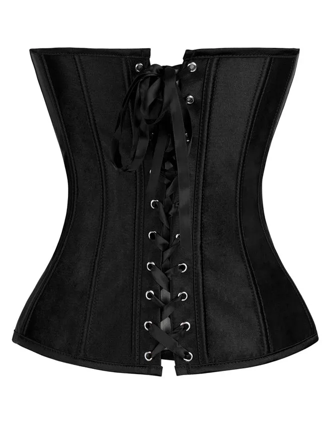 Satin trägerloses Ovebust Korsett Top