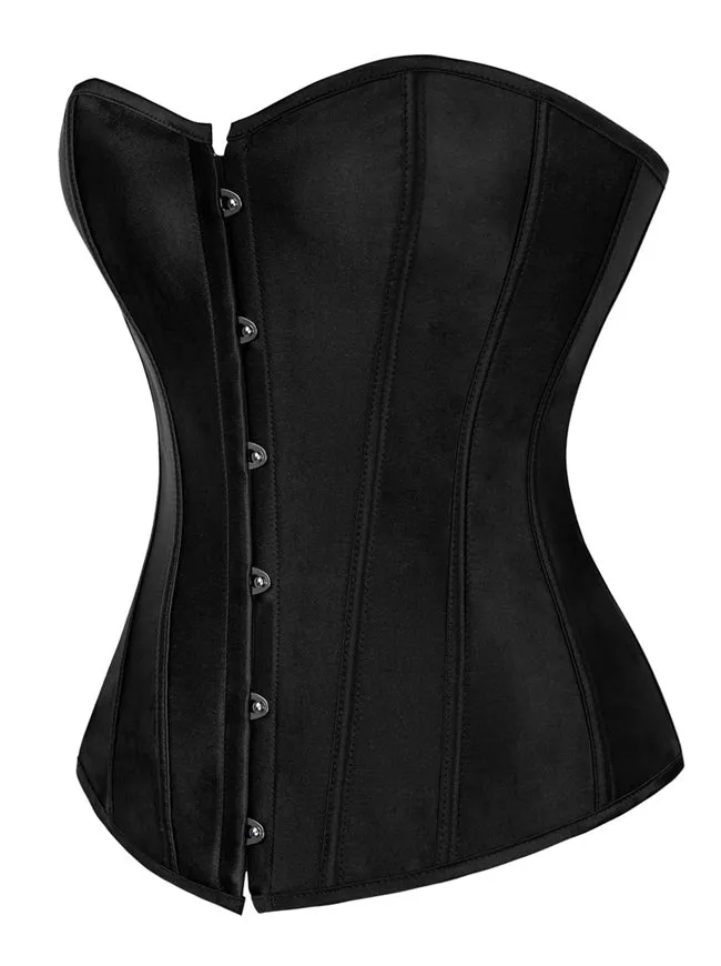 Satin trägerloses Ovebust Korsett Top