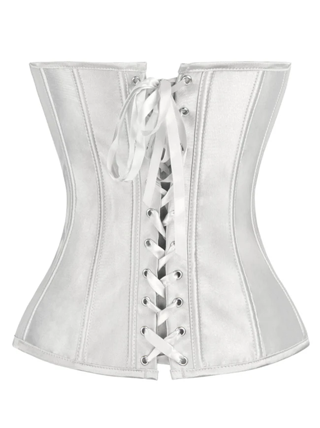 Satin trägerloses Ovebust Korsett Top