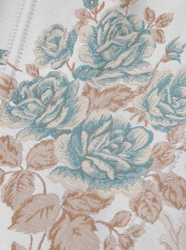 Charmian Damen Renaissance Vintage Blumenmuster Fischgrätenmuster Überbrust-Bustier Korsett-Top mit Schnürung