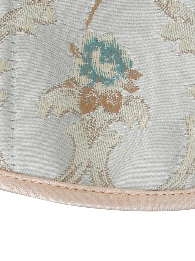 Charmian Damen Renaissance Vintage Blumenmuster Fischgrätenmuster Überbrust-Bustier Korsett-Top mit Schnürung