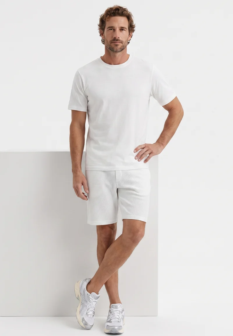STEVVEN | Waffel-Shorts aus Bio-Baumwolle & recyceltem Polyester