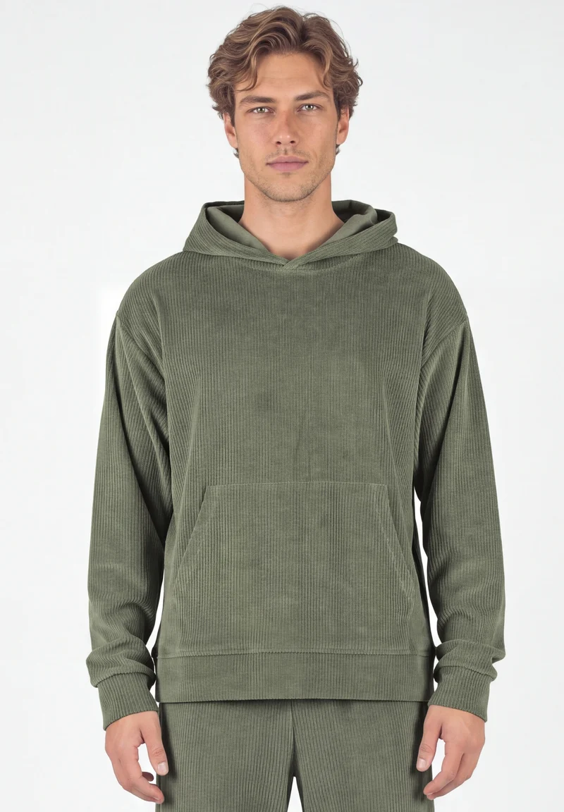 Cord-Hoodie aus Bio-Baumwolle