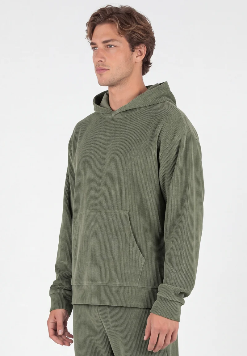 Cord-Hoodie aus Bio-Baumwolle