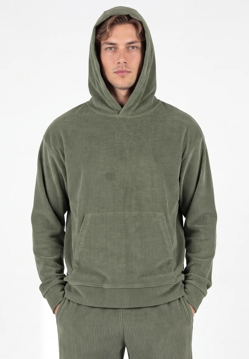Cord-Hoodie aus Bio-Baumwolle