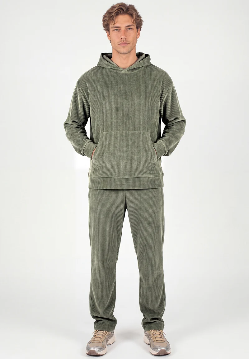 Cord-Hoodie aus Bio-Baumwolle