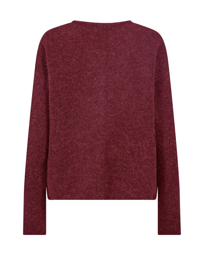 Cardigan doux Almine boutonné à col rond