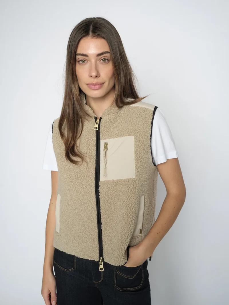 Veste Rowe Eli sans manches texturée