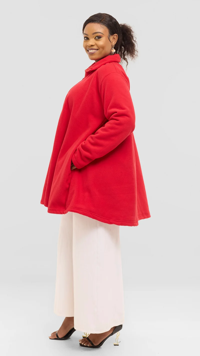 Timyt Urban Wear - Winter Seduction Fleece Poncho - Red