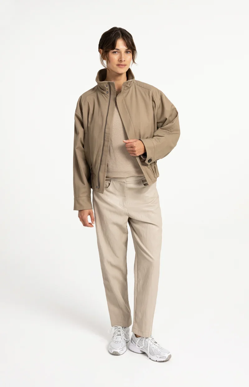 Blouson ample à col montant
