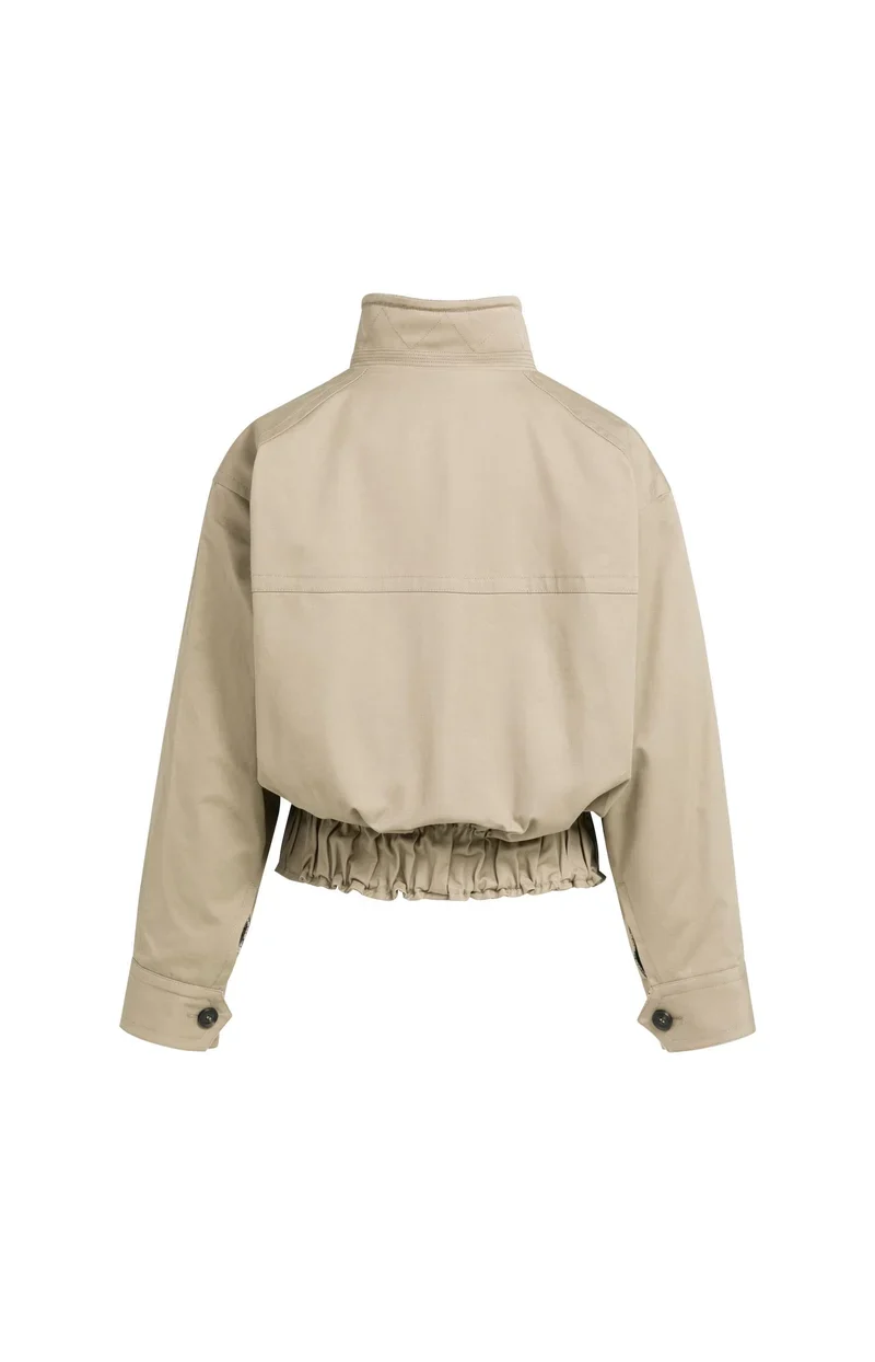 Blouson ample à col montant