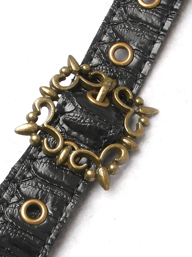 Gothic Mittelalter PU Leder Einzelschulterpanzer Kostümzubehör