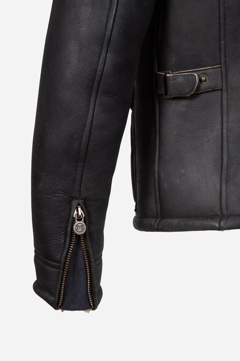 FULHAM SHEARLING JACKET MAN BLACK