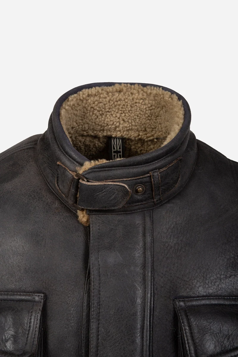 FULHAM SHEARLING JACKET MAN BLACK
