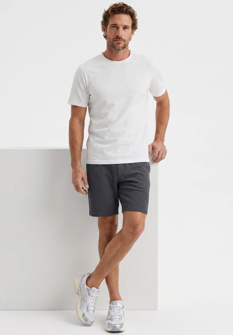 STEVVEN | Waffel-Shorts aus Bio-Baumwolle & recyceltem Polyester
