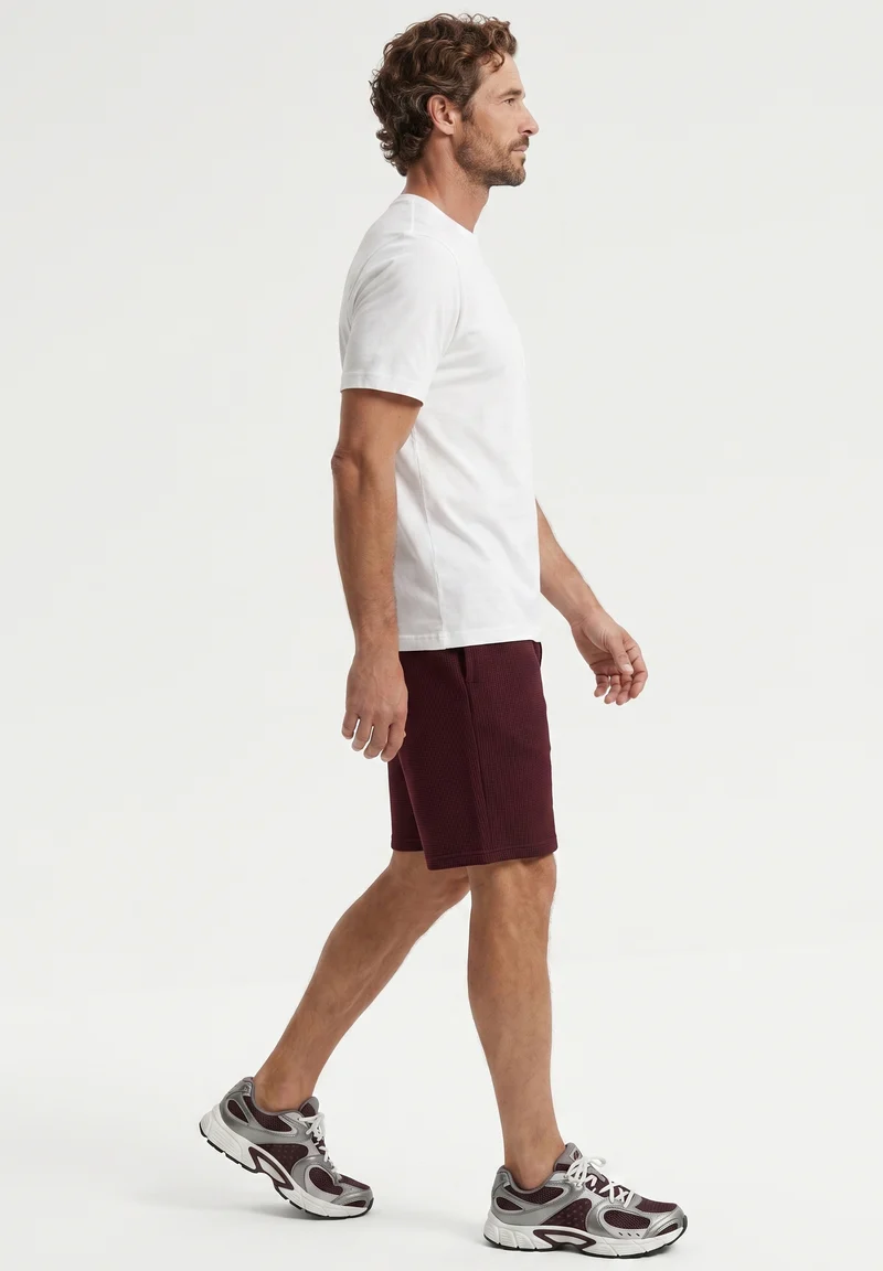 STEVVEN | Waffel-Shorts aus Bio-Baumwolle & recyceltem Polyester