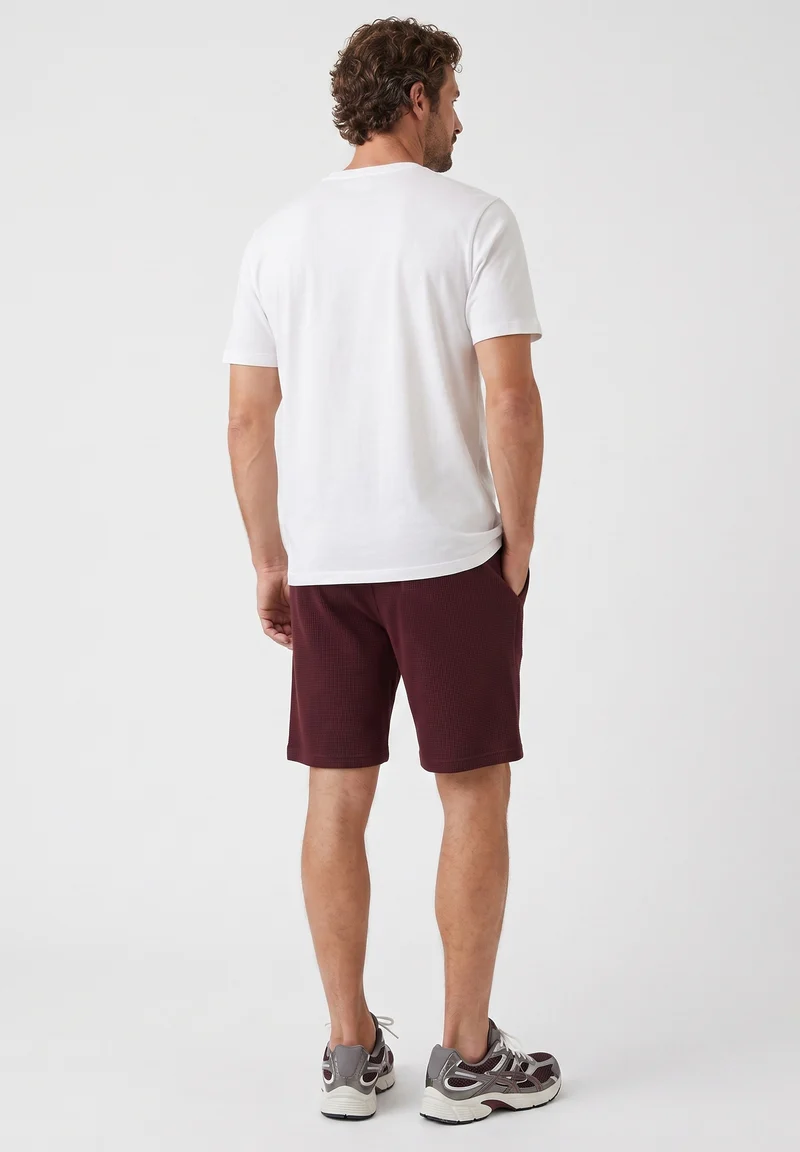 STEVVEN | Waffel-Shorts aus Bio-Baumwolle & recyceltem Polyester