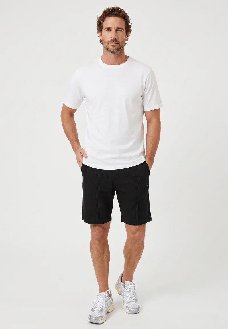STEVVEN | Waffel-Shorts aus Bio-Baumwolle & recyceltem Polyester