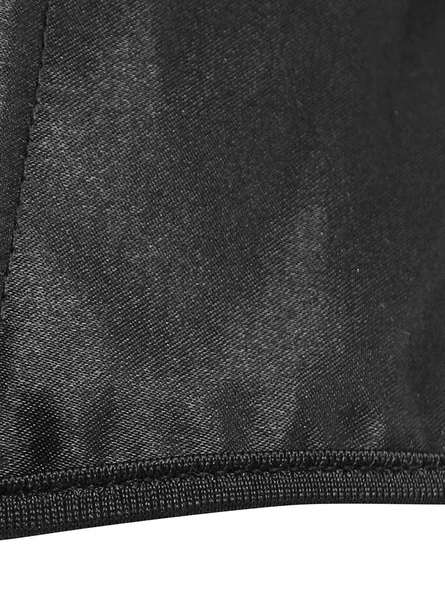 Gothic-Korsett mit Schnürung und Stäbchen, Überbrustkorsett, Bustier-Top, Shapewear