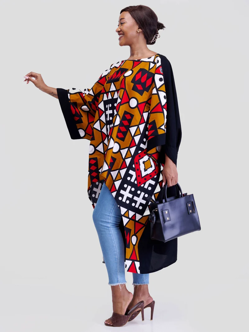 Smash By Kaly Tops Of Africa Style 1 African - African Print/ Black Print