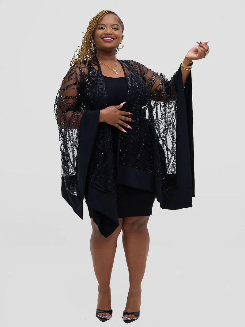 Smash Element Luxury Lace Serape - Black