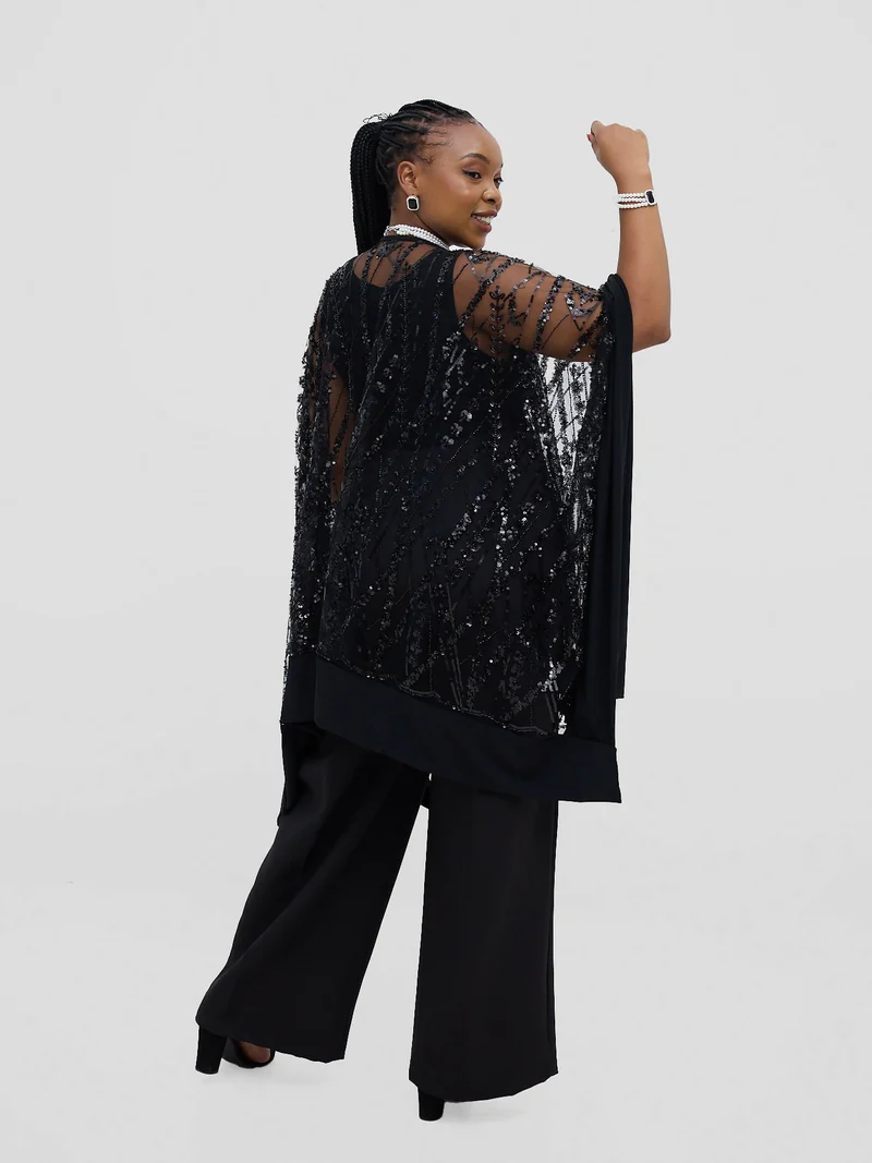 Smash Element Luxury Lace Serape - Black