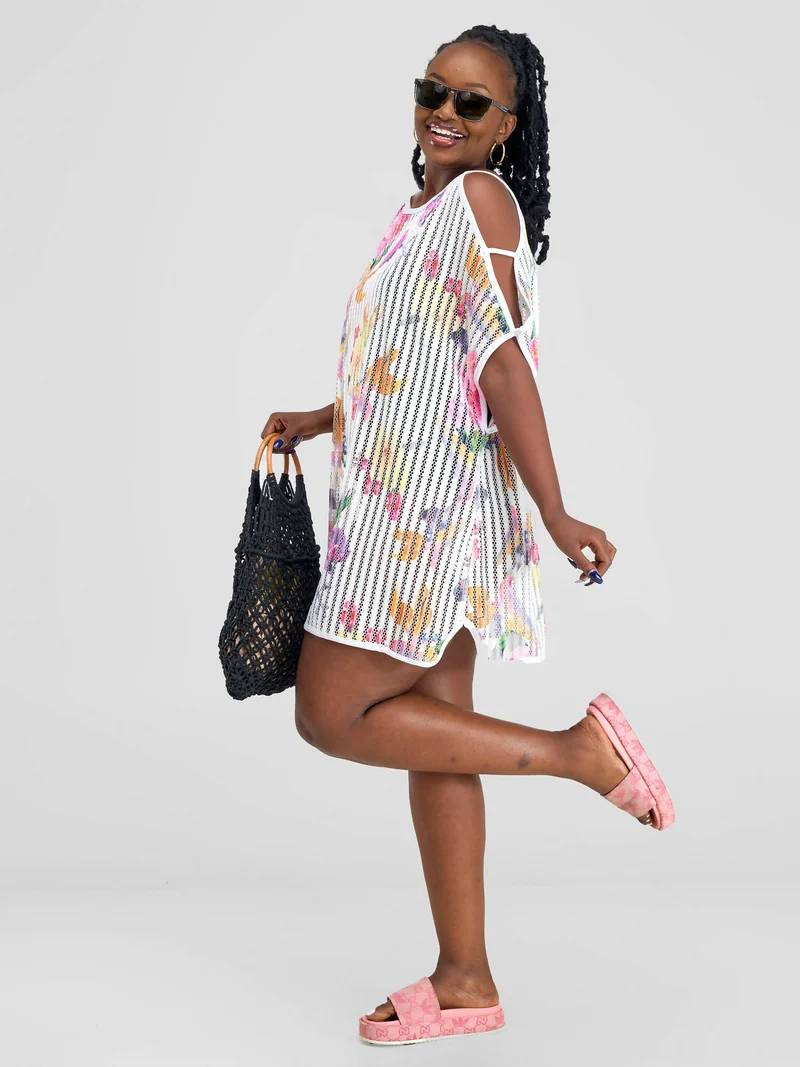 Smash By Kaly Hey Beach Lace Cover-up - Floral