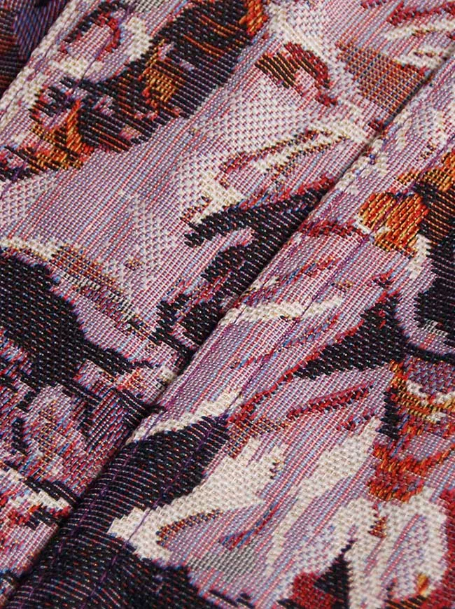 Überbrustkorsett mit Blumenmuster und Schnürung und Stäbchen, figurformendes Top