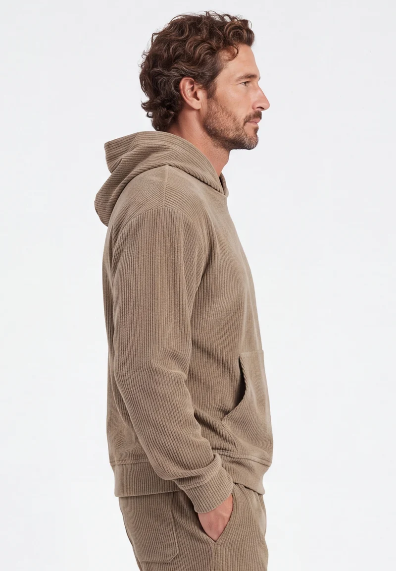 Cord-Hoodie aus Bio-Baumwolle