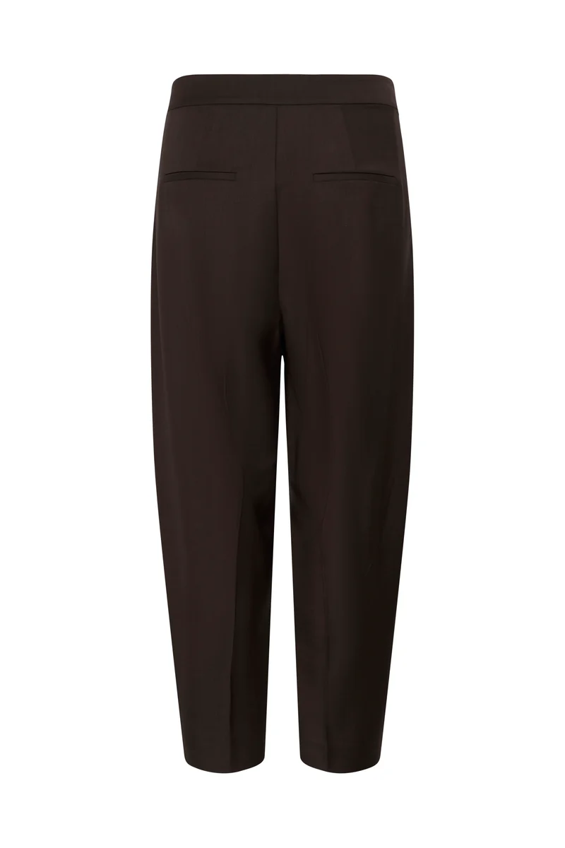 Pantalon Cadie barrel à plis marqués