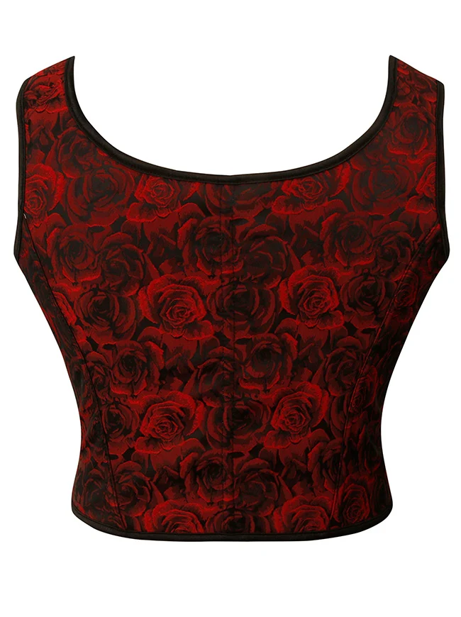 Charmian Damen Renaissance Blumenmuster Überbrustkorsett Top Bustier Mieder mit Reißverschluss