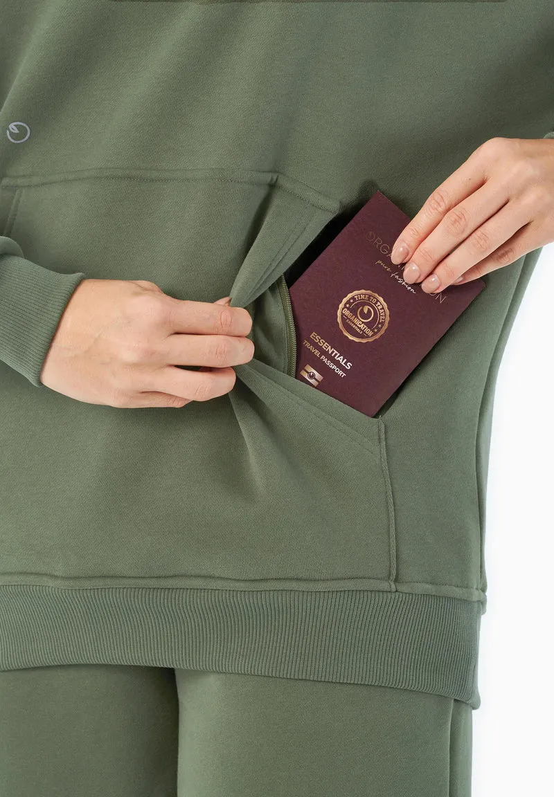 HARVINN | Essentials Travel Unisex Hoodie aus Bio-Baumwolle und recyceltem Polyester