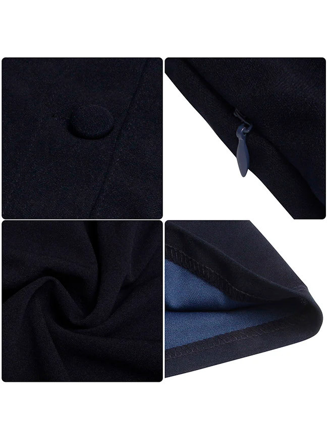 1950er Jahre Vintage Business Casual Büroarbeit A-Linien Kleid