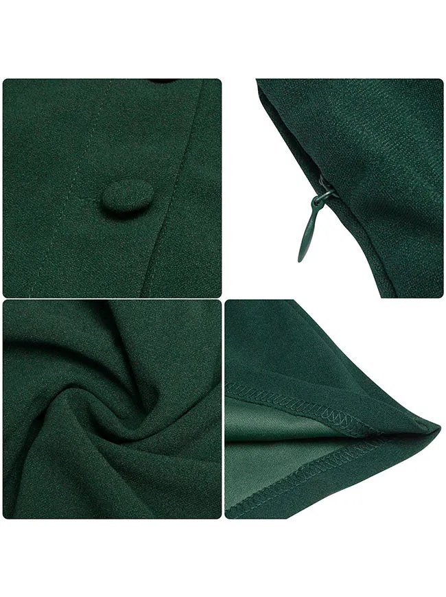 1950er Jahre Vintage Business Casual Büroarbeit A-Linien Kleid
