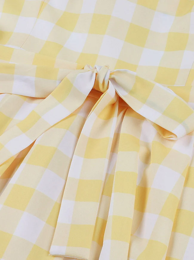 1950er Vintage A-Linie Rockabilly Kleid mit Schleife und Spaghettiträgern