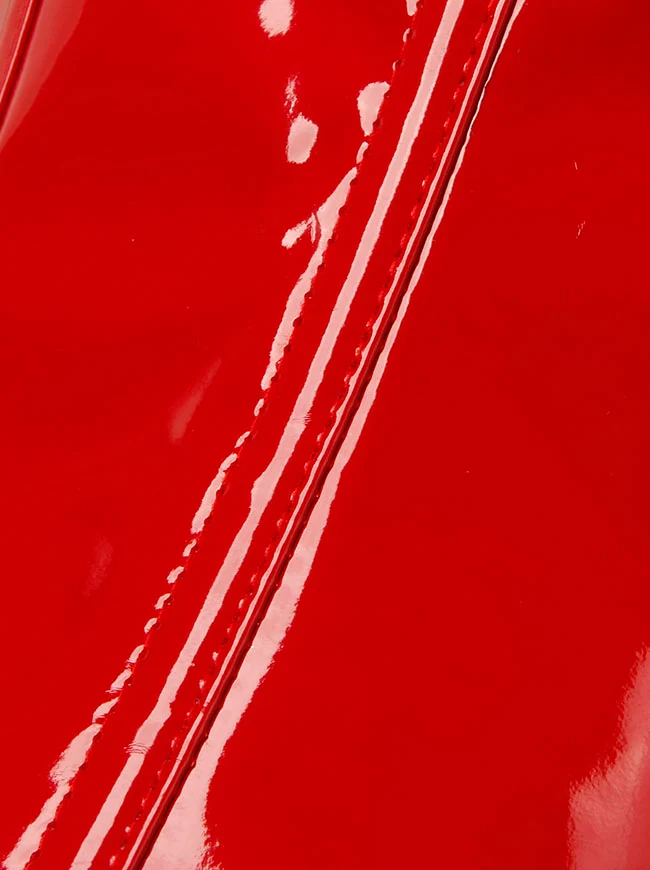 Gothic PVC-Leder-Unterbrustkorsett mit Frontreißverschluss und Schnallen