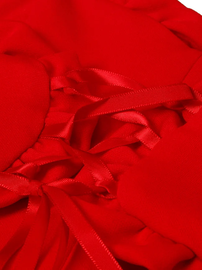 Modisches trägerloses Bustier-Top in Herzform mit offenem Rücken und Schnürung